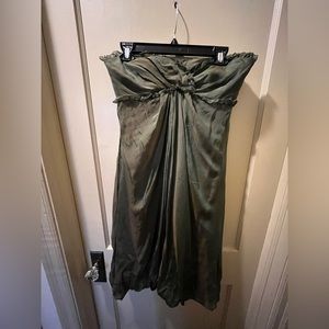 Vintage Y2K Fairycore Vera Wang Silk Green Dress